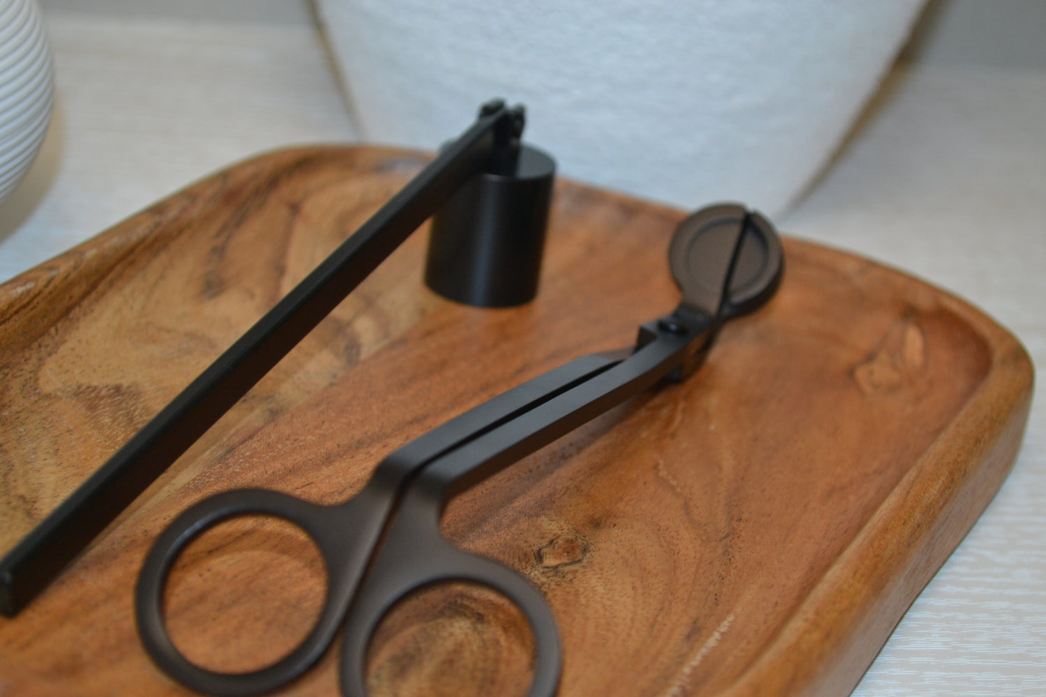 wick trimmer and snuffer set | black set 